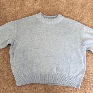 Baby Blue Mock Neck